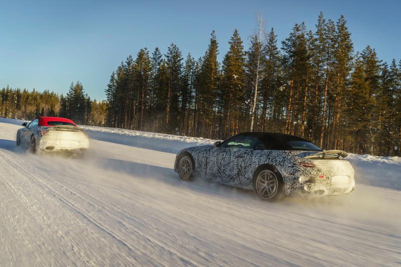 - Mercedes SL (2021) | Les photos du cabriolet à l’essai en Suède