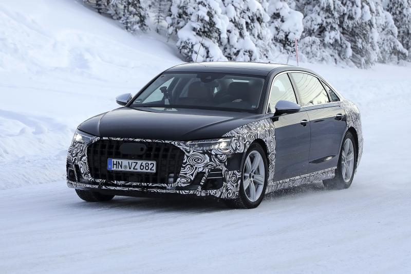  - Audi A8 restylée (2022) | Les photos du prototype de pré-production