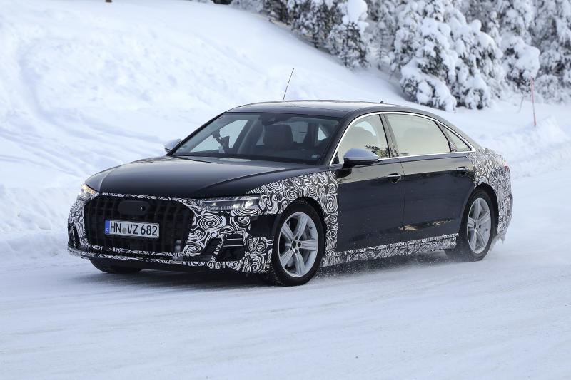  - Audi A8 restylée (2022) | Les photos du prototype de pré-production
