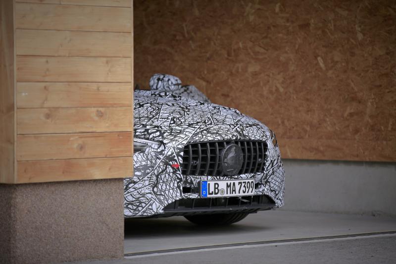  - Mercedes SL (2022) | Les spyshots du nouveau “Sport Leicht” à l’étoile