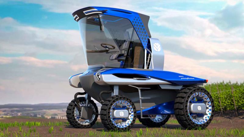 New Holland Straddle Tractor Concept | Les photos du concept de tracteur signé Pininfarina