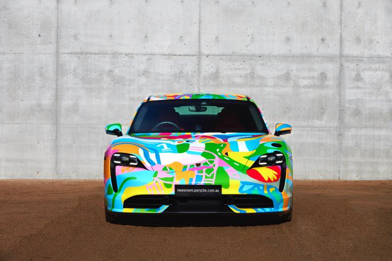 Porsche Taycan | Les photos de la nouvelle art car réalisée par un artiste australien
