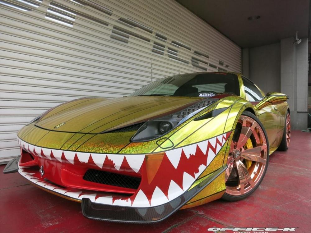  - Office-K Ferrari 458 Spider Golden Shark