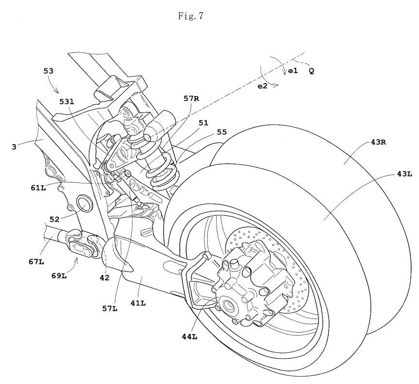  - Brevet Honda : après le 3-roues, la moto 4-roues inclinable ?