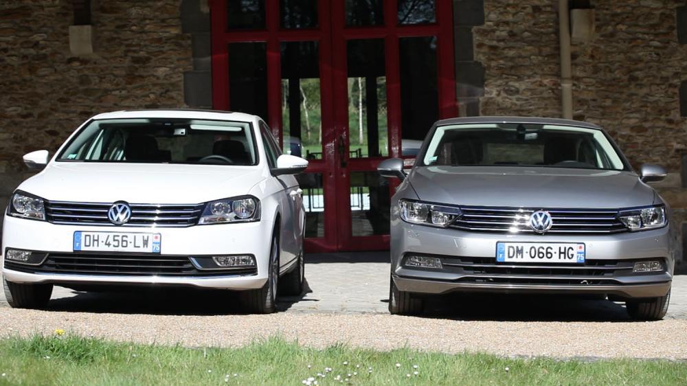 Essai comparatif Ancienne VW Passat vs Nouvelle VW Passat (2015)