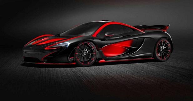  - McLaren P1 MSO rouge et noire (officiel)