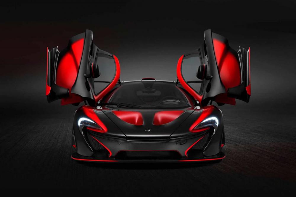  - McLaren P1 MSO rouge et noire (officiel)