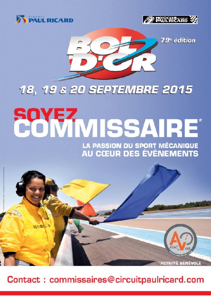 Devenez commissaire de piste pour le Bol d’Or 2015, au Paul Ricard