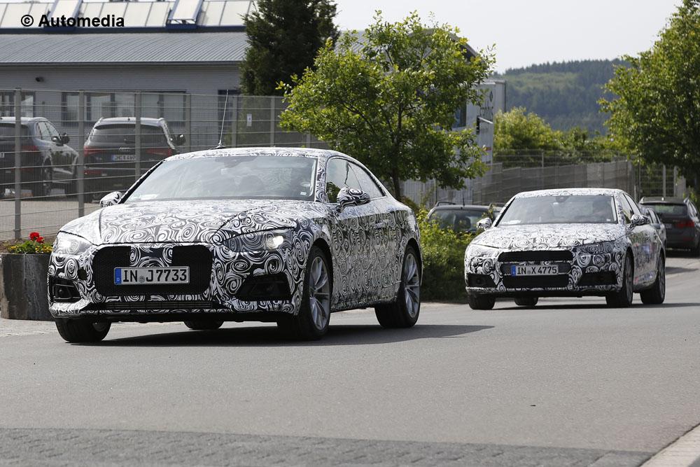  - Audi A5 2017 (juin 2015 - spyshots)