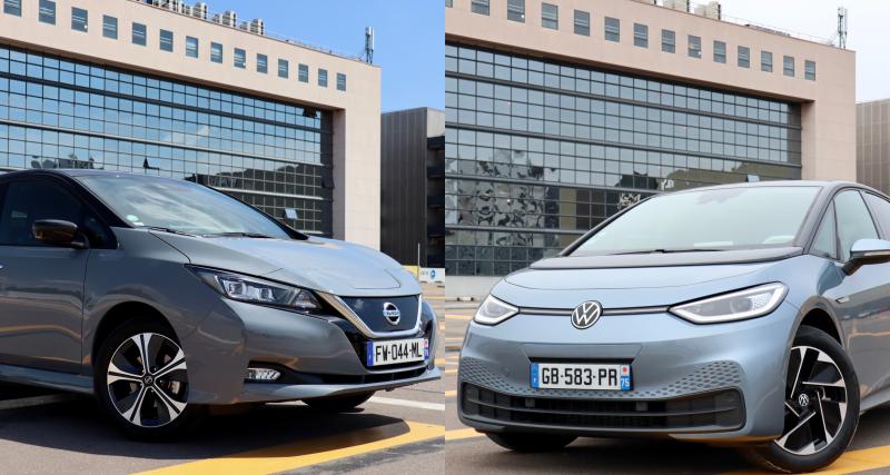 Nissan Leaf vs Volkswagen ID.3 : match électrique
