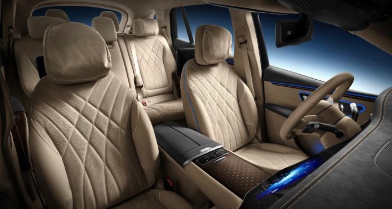 Mercedes-Benz EQS SUV (2022) : le vaisseau amiral électrique nous invite à découvrir son intérieur - Une troisième rangée de sièges prévue