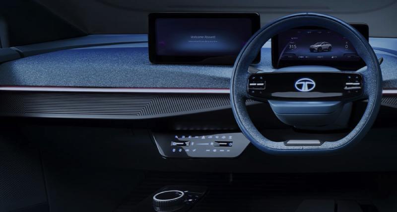 Tata Curvv (2022) : il préfigure un SUV coupé électrique destiné au marché indien - Le concept Tata Curvv