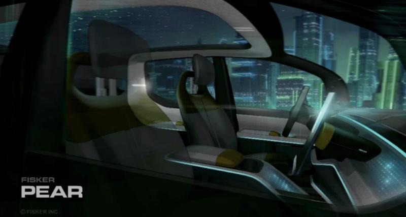  - Avant sa sortie, la nouvelle Fisker Pear annonce son autonomie et montre un aperçu de son intérieur