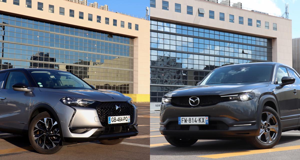 On compare le DS 3 Crossback E-Tense au Mazda MX-30 : quel SUV 100% électrique ?