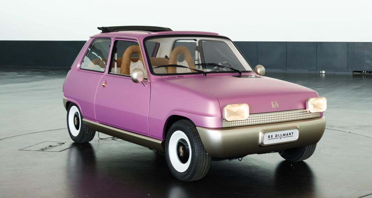 À bord de la Renault 5 Diamant : premier contact avec le concept rose bonbon