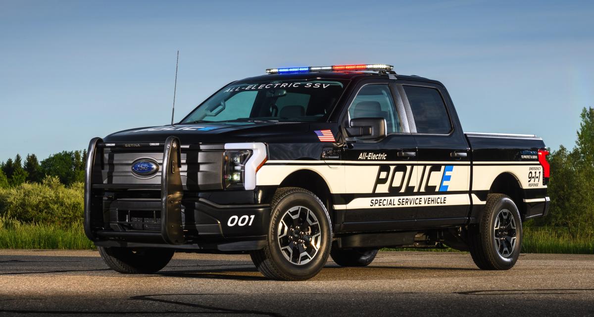 Ford F-150 Lightning Pro SSV (2022) : le pick-up électrique se décline dans une version réservée à la police