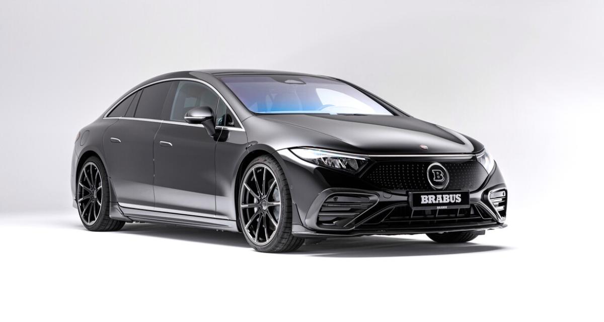 Mercedes-Benz EQS Brabus (2022) : ajouts aérodynamiques et sportifs pour la berline électrique