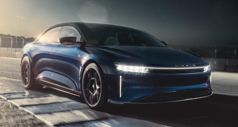  - Lucid Air Sapphire (2022) : la berline électrique de 1 200 chevaux veut en découdre avec la Tesla Model S Plaid