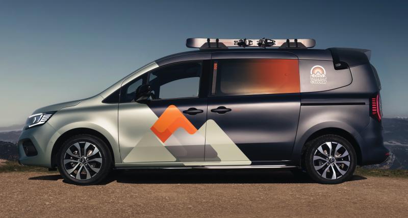 Renault Hippie Caviar Motel (2022) : ce Kangoo électrique est aménagé pour les sportifs et les aventuriers - Renault Kangoo électrique