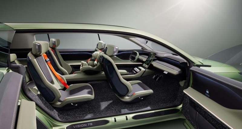 Skoda Vision 7S (2022) : ce nouveau SUV électrique 7 places annonce un futur modèle familial - En mode Détente, il se transforme en salon confortable