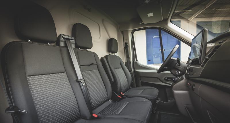 Essai Ford E-Transit : tout va bien se passer grâce à Ford Liive - Un bon niveau d’équipement