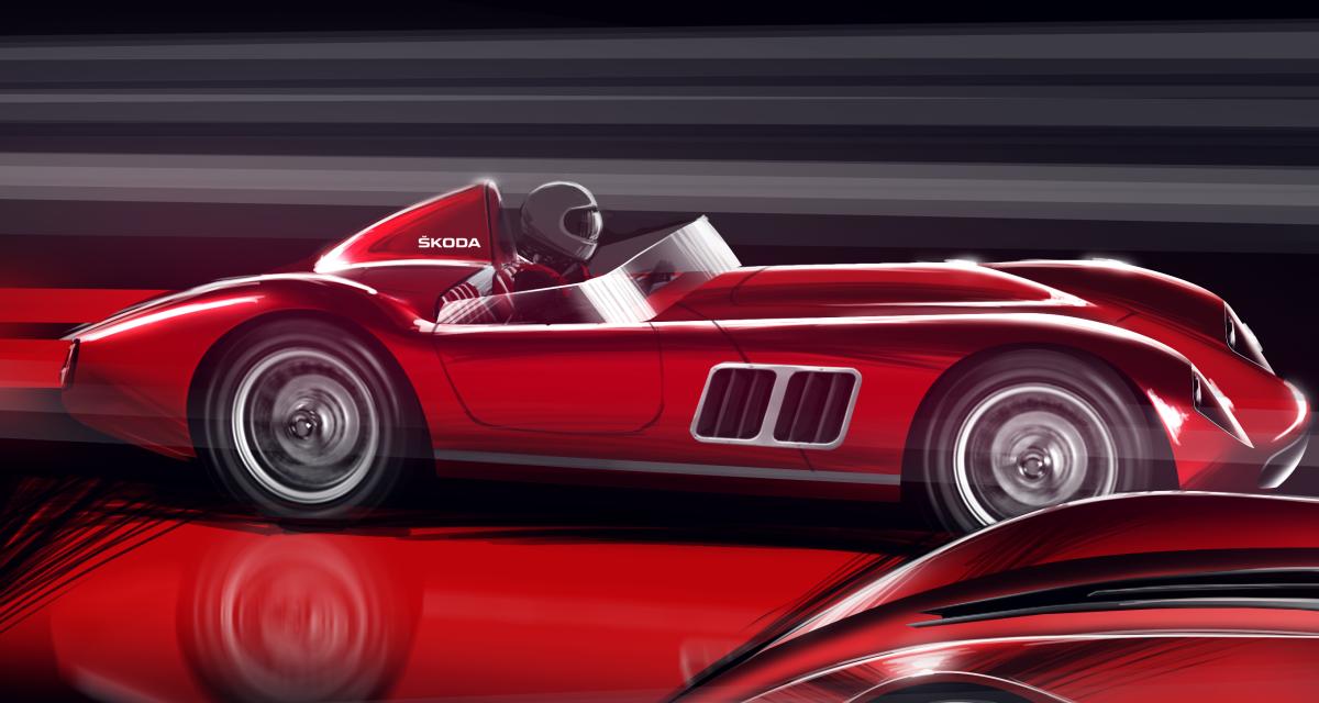 Skoda Vision GT (2022) : cette voiture de course électrique rappelle la fameuse 1100 OHC