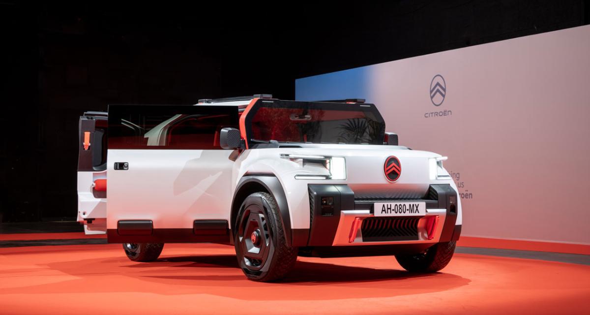 Citroën Oli (2022) : un nouveau SUV électrique au design anguleux, son intérieur est durable