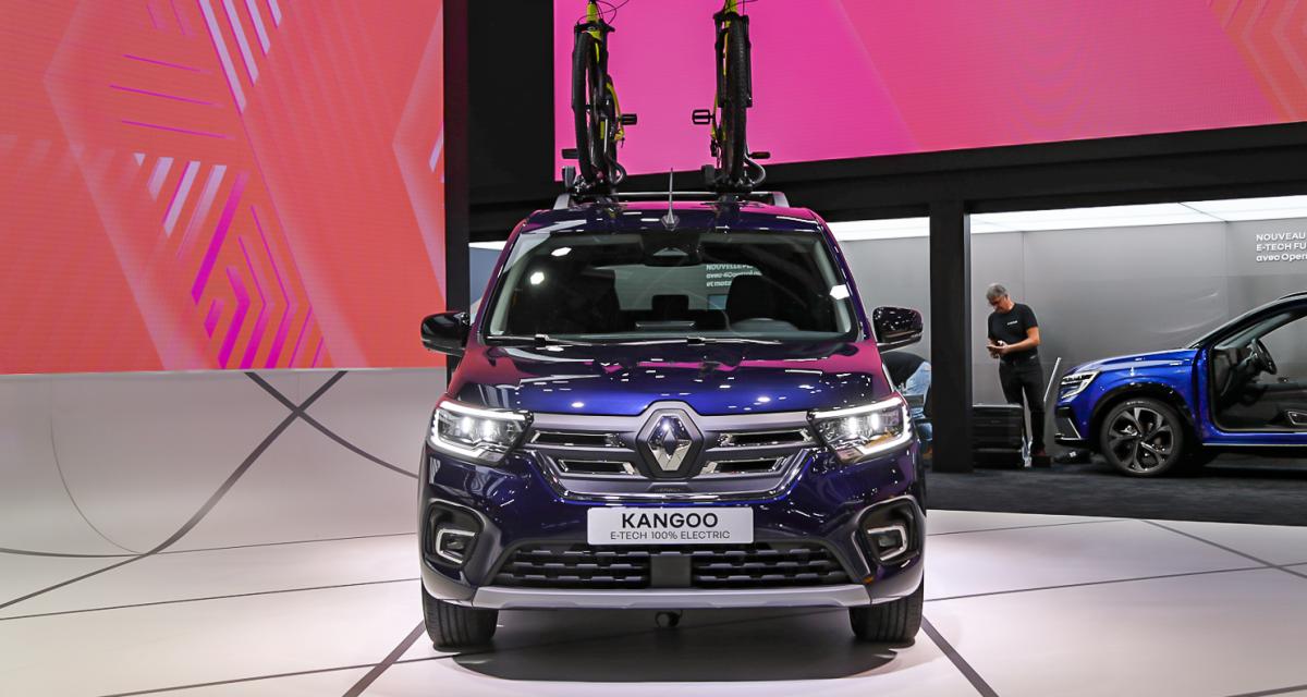 Le Renault Kangoo E-Tech Electric est exposé au Mondial de l'Auto 2022, nos photos du ludospace zéro émission