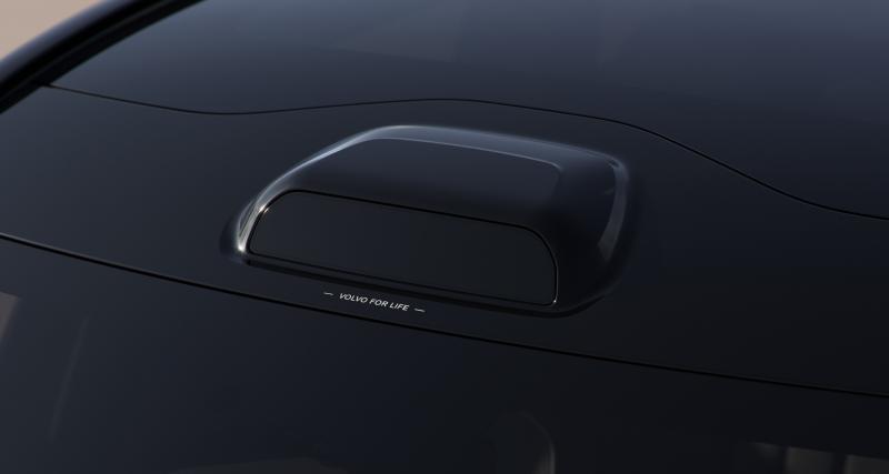 Le Volvo EX90 offre un ultime aperçu de son design et annonce la date de sa présentation - Le LiDAR est intégré dans le toit du SUV