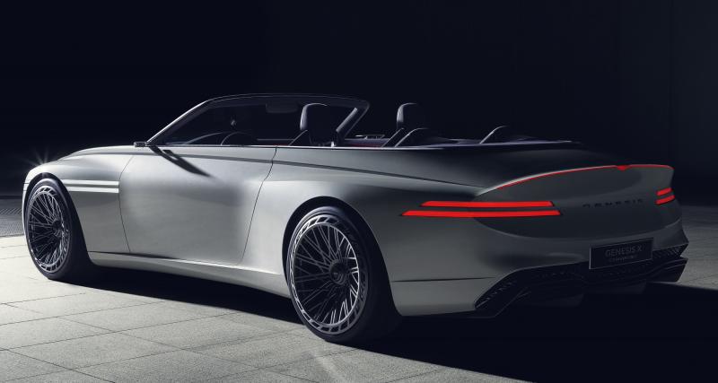 Genesis X Convertible (2022) : luxueux et aérodynamique, ce cabriolet est 100% électrique - Genesis X Convertible