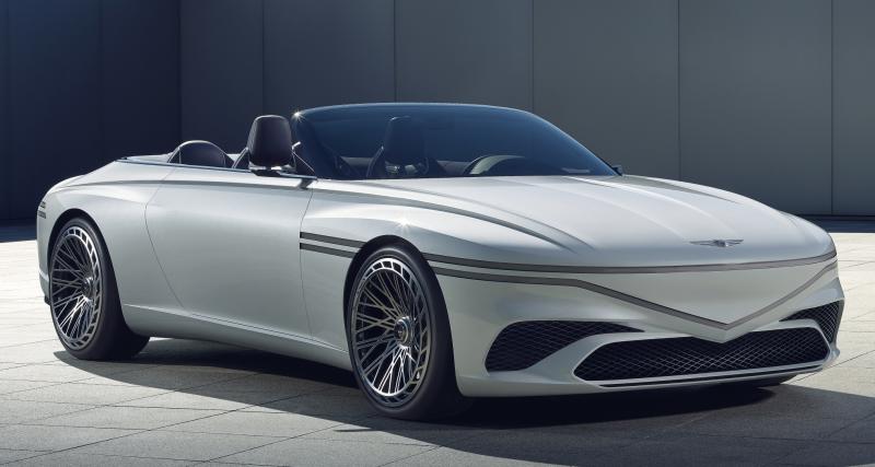 Genesis X Convertible (2022) : luxueux et aérodynamique, ce cabriolet est 100% électrique - Genesis X Convertible
