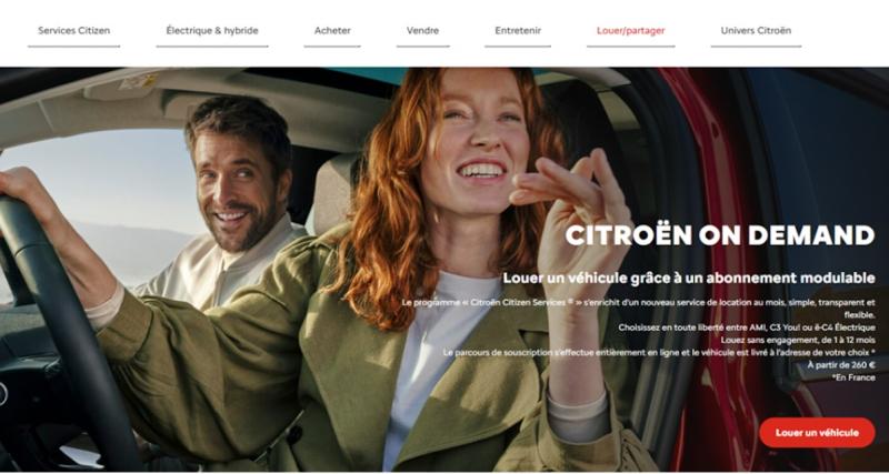  - Citroën lance une offre de location de voiture sans engagement, les Ami et ë-C4 sont au catalogue