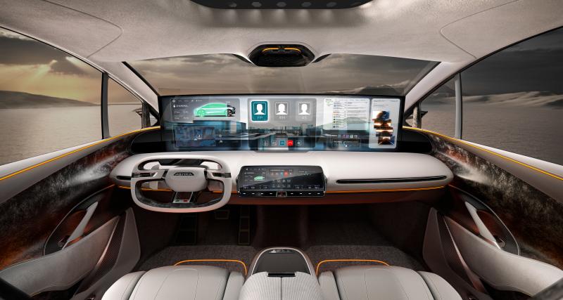 Avant même de dévoiler son nom, le SUV électrique d’Aehra montre son intérieur futuriste - SUV électrique d’Aehra