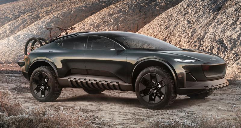 Audi activesphere concept (2023) : ce SUV coupé électrique se transforme en pick-up futuriste