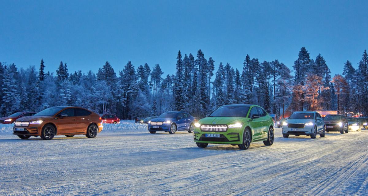 Skoda Winter Experience : repousser les limites en transmission 4x4 et pneus cloutés