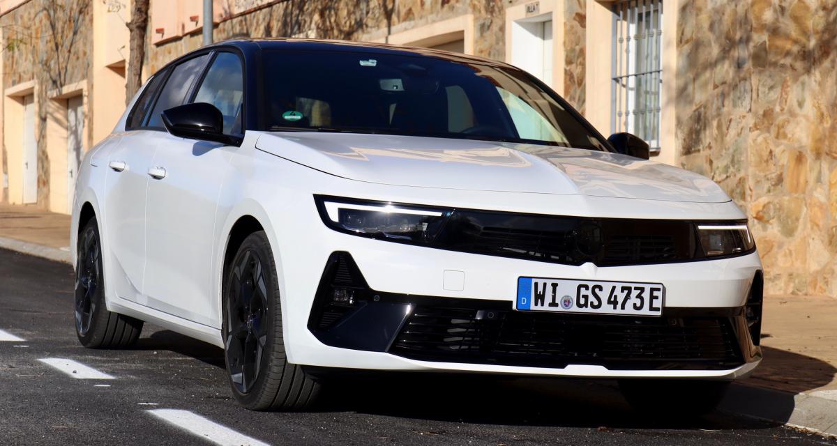 Opel Astra GSe (2023) : nos photos de la compacte hybride rechargeable à l'essai