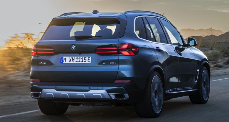 BMW X5 restylé (2023) : il gagne de l’autonomie en hybride rechargeable, mais son prix augmente - Toujours proposé en diesel avec une hybridation 48V