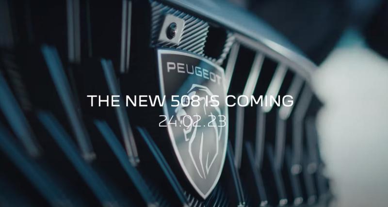 La Peugeot 508 PSE restylée commence à se montrer, sa présentation est imminente