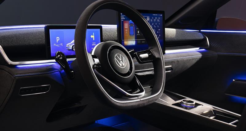 Volkswagen ID. 2all (2023) : la compacte électrique et abordable se dévoile, elle prend la forme d’un concept car - Une molette pour changer de mode de conduite