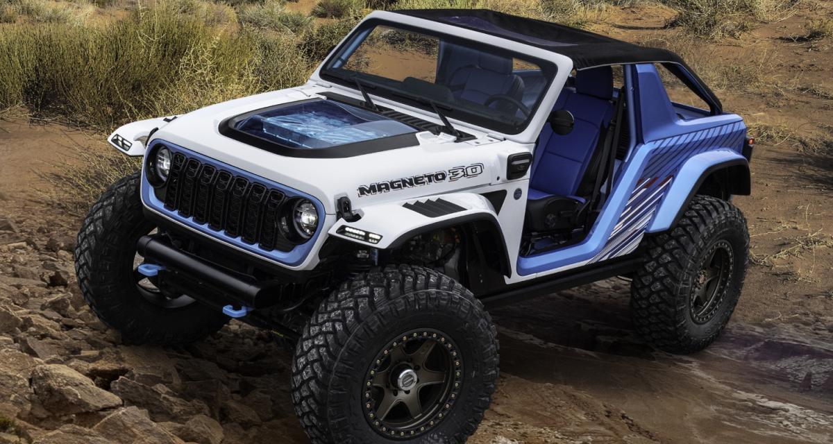 Jeep Wrangler Magneto 3.0 Concept (2023) : le surpuissant 4x4 électrique continue d'évoluer