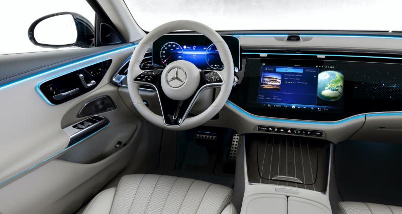 Mercedes Classe E (2023) : conservatrice à l’extérieur, numérique à l’intérieur - Mercedes Classe E (2023)
