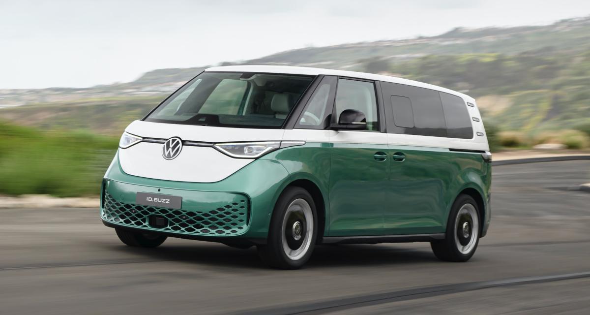 Volkswagen ID. Buzz long (2023) : le van électrique s'agrandit, il offre 7 places et une meilleure batterie