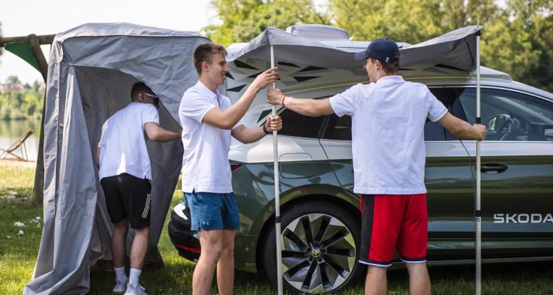 Skoda Roadiaq (2023) : l'Enyaq devient un camping car grâce aux étudiants  de la Skoda Academy