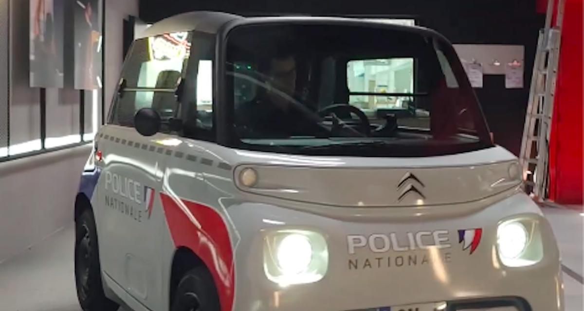 VIDEO - La Citroën Ami arbore les couleurs de la police nationale à Dijon