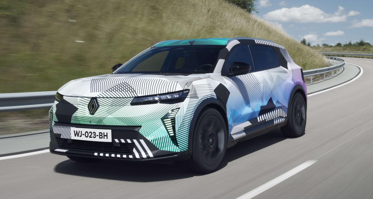 Le futur Renault Scénic électrique sous camouflage