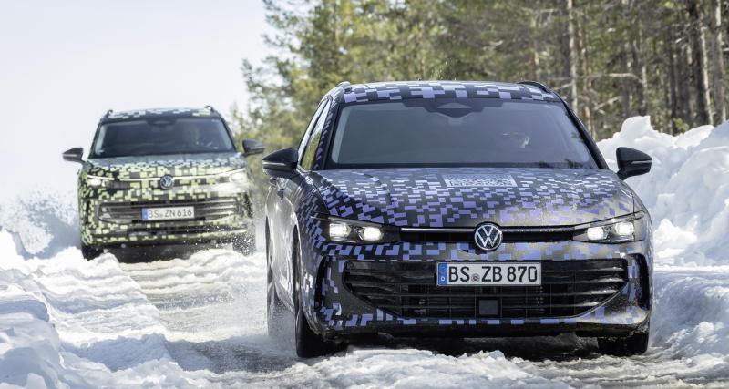 La nouvelle Volkswagen Passat SW se montre, le break familial s’agrandit et améliore sa version hybride - La nouvelle Volkswagen Passat SW sous camouflage