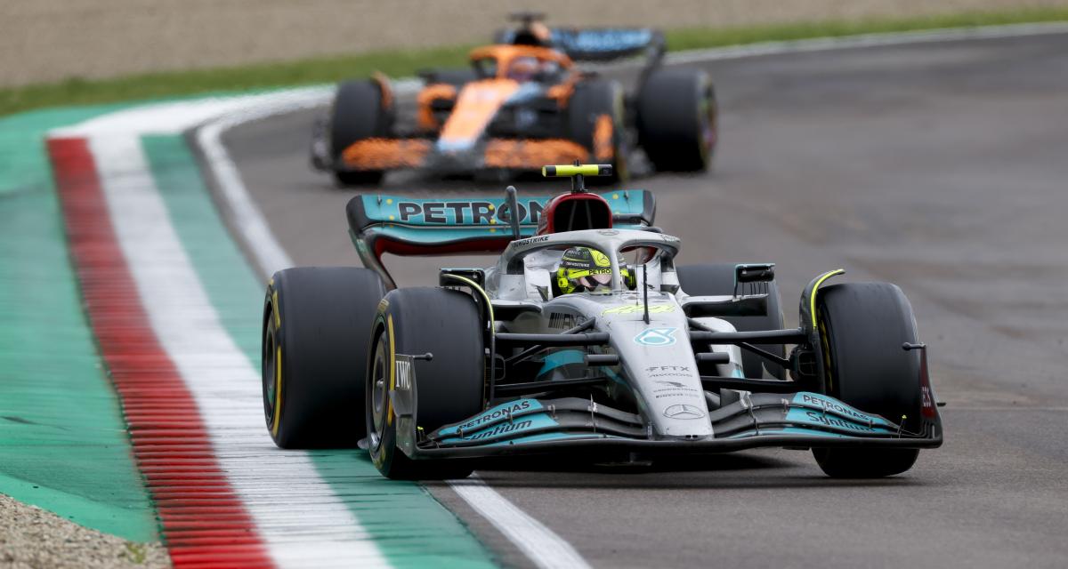 Lewis Hamilton toujours en difficulté au volant de sa W13
