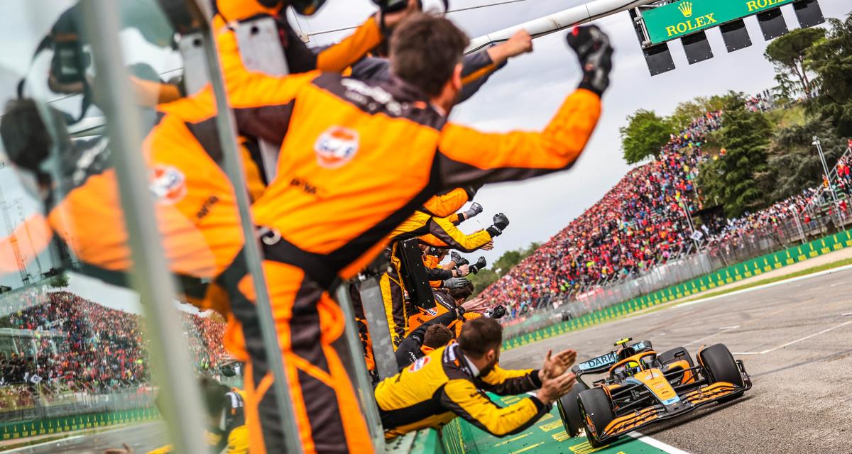 L'écurie McLaren exulte après que Lando Norris est décroché le premier podium de la saison
