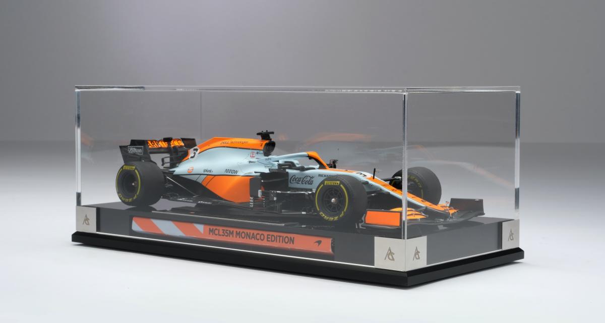 Ce fabricant de miniatures reproduit fidèlement la F1 pilotée par les  pilotes McLaren en 2021