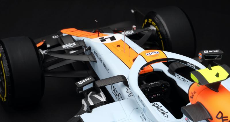 Ce fabricant de miniatures reproduit fidèlement la F1 pilotée par les pilotes McLaren en 2021 - Une voiture marquante pour les fans de McLaren